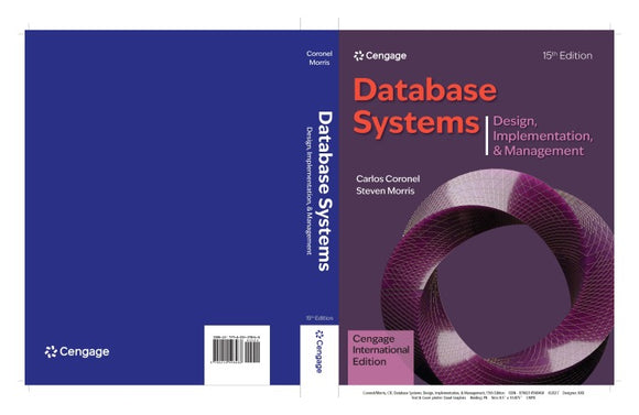 Database Systems: Design, Implementation, & Management, 15e (eBook)