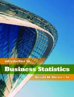 Introduction to Business Statistics, 7e (eBook)